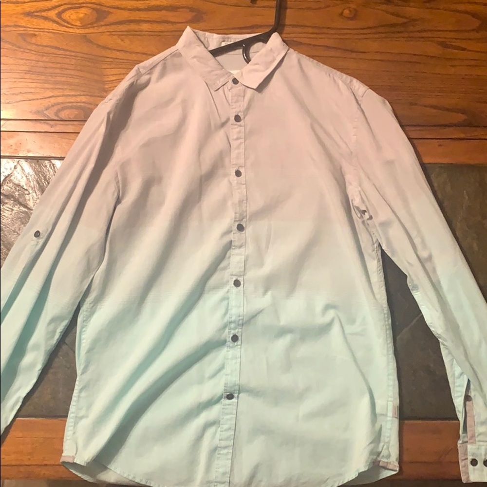 Grey/Light Blue Calvin Klein Button-up